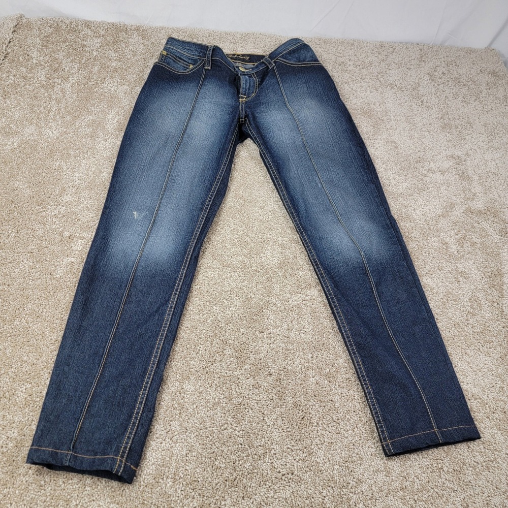 Fabulosity Denim Jeans Dark Wash Bootcut‎ Low Rise Women's Size 9 Read
